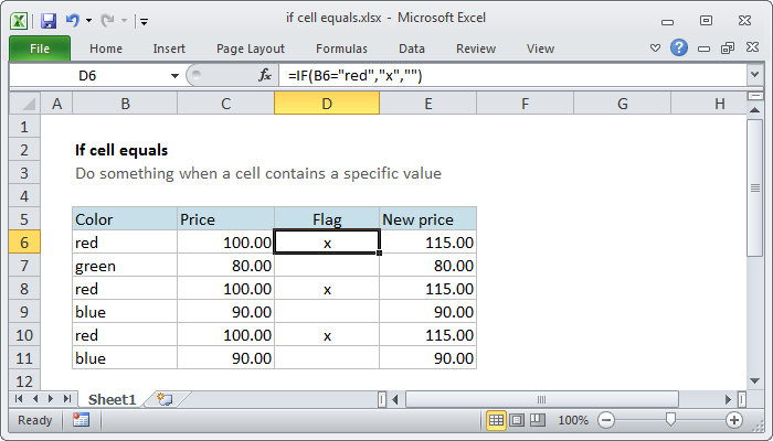 equals if excel - excel if value in list